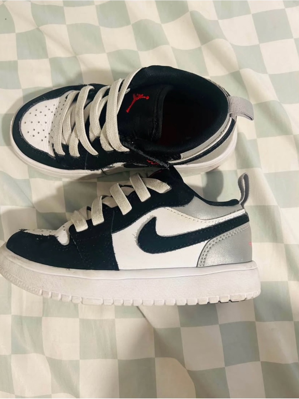 Nike Jordan 1 White Black Silver